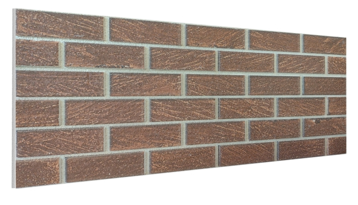 DL07 - 3D Brown Brick Effect Wall Panel 50x100cm