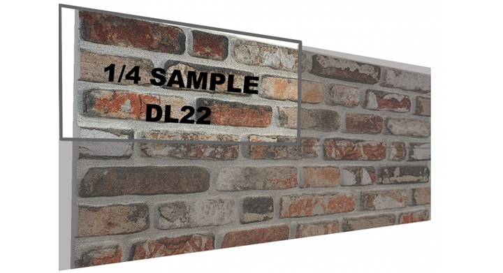 DL022 -  SAMPLE - 3D Brick effect wall panel (25x50cm)  