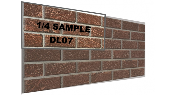 DL07 -  SAMPLE - 3D Brick effect wall panel (25x50cm)  