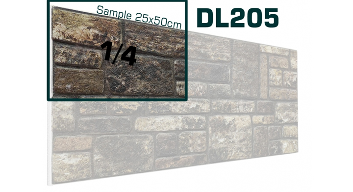 DL205 -  SAMPLE - 3D Stone effect wall panel (25x50cm)