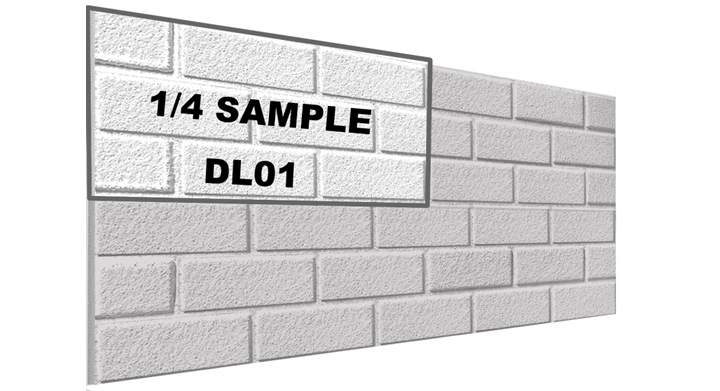 DL01 -  SAMPLE - 3D Brick effect wall panel (25x50cm)  