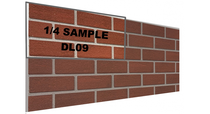 DL09 -  SAMPLE - 3D Brick effect wall panel (25x50cm)  
