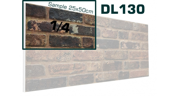 DL130 -  SAMPLE - 3D Brick effect wall panel (25x50cm)  