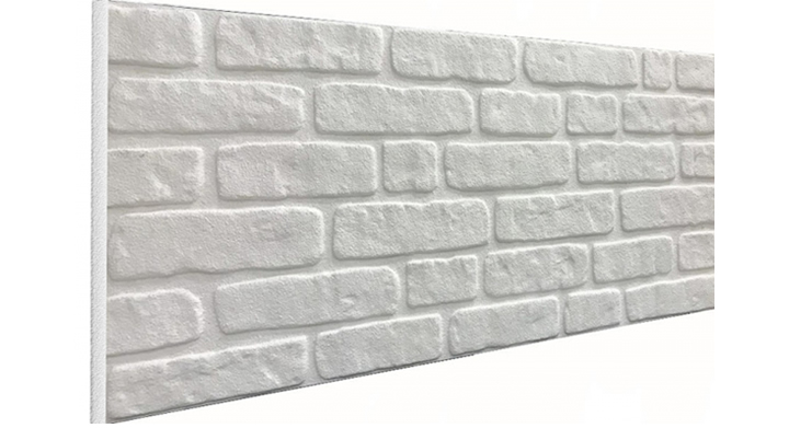 DL099 - 3D White Old Brick Effect Wall Panel 50x100cm