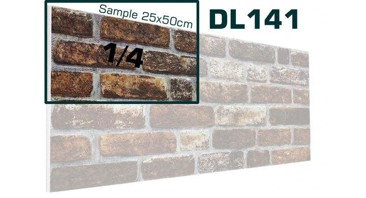 DL141 -  SAMPLE - 3D Brick effect wall panel (25x50cm)  