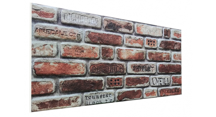 DL194 - 3D Old Brick Effect Wall Panel 50x100cm  