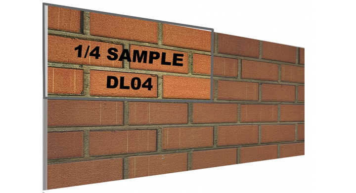 DL04 -  SAMPLE - 3D Brick effect wall panel (25x50cm)  