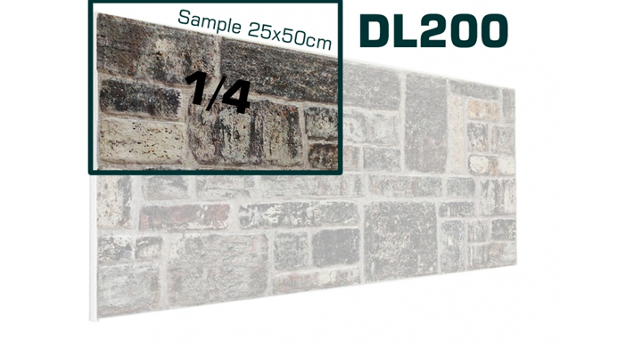 DL200 -  SAMPLE - 3D Stone effect wall panel (25x50cm)