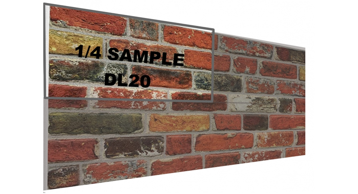 DL020 -  SAMPLE - 3D Brick effect wall panel (25x50cm)  